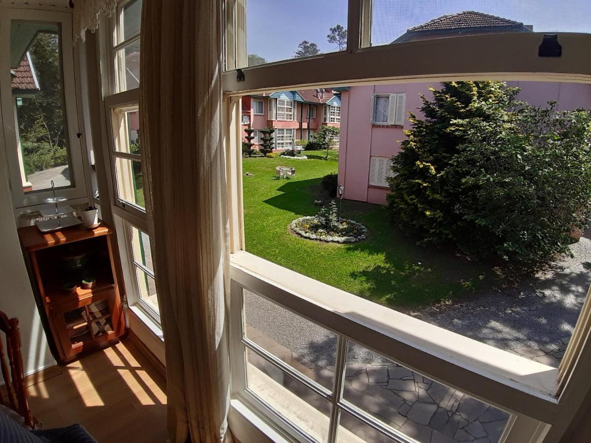 Agradável Apt 2Quartos para família próx ao Lago Negro - 4 min do centro- com churrasqueira Gramado Exterior foto