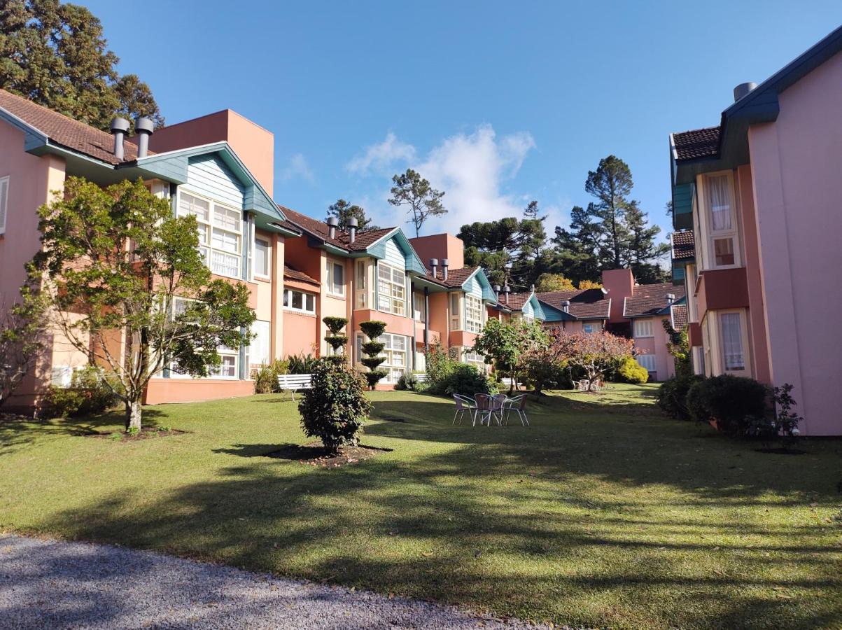 Agradável Apt 2Quartos para família próx ao Lago Negro - 4 min do centro- com churrasqueira Gramado Exterior foto